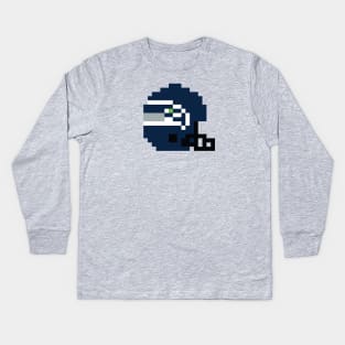 8 Bit Seattle Seahawks Helmet Kids Long Sleeve T-Shirt